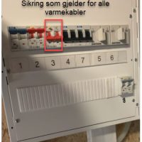 Sikring varmekabler Sikring varmekabler